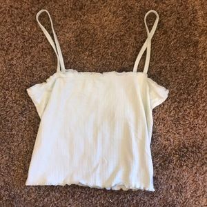 Pacsun mint green cropped tank top